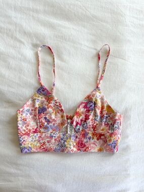 🆕 H&M Floral Crop Top Size XS